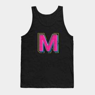 90’s Style Letter M Monogram Tank Top